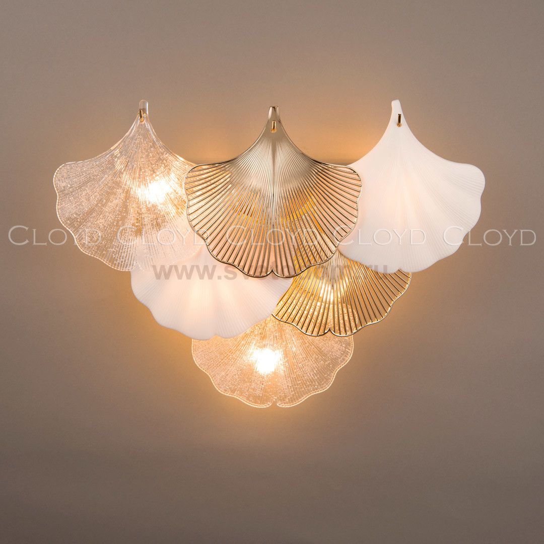 Бра Cloyd POLYNESIA W6 / выс. 37 см - золото (арт.20290)