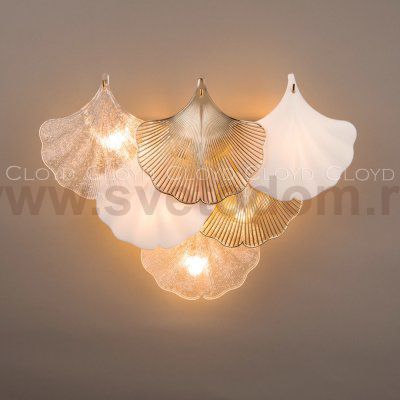 Бра Cloyd POLYNESIA W6 / выс. 37 см - золото (арт.20290)