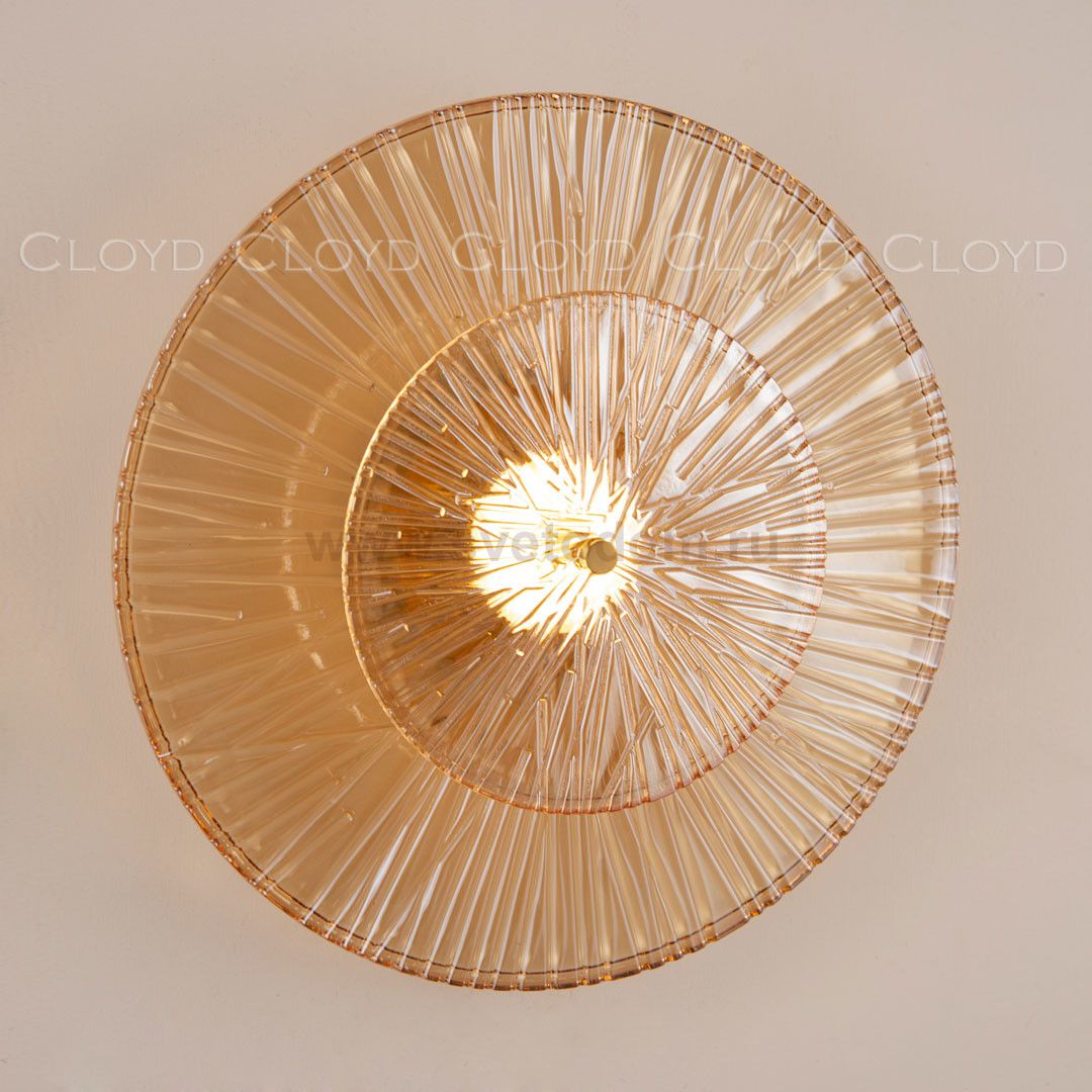 Бра Cloyd HELION W1 / D35 см - латунь (арт.20308)