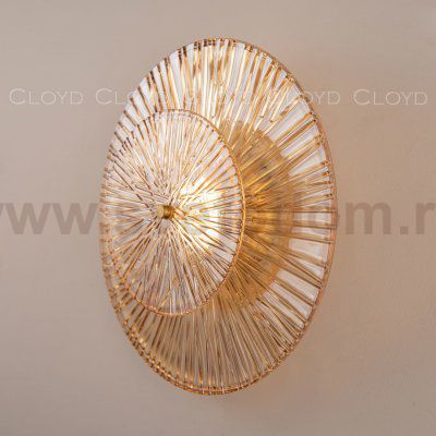Бра Cloyd HELION W1 / D35 см - латунь (арт.20308)