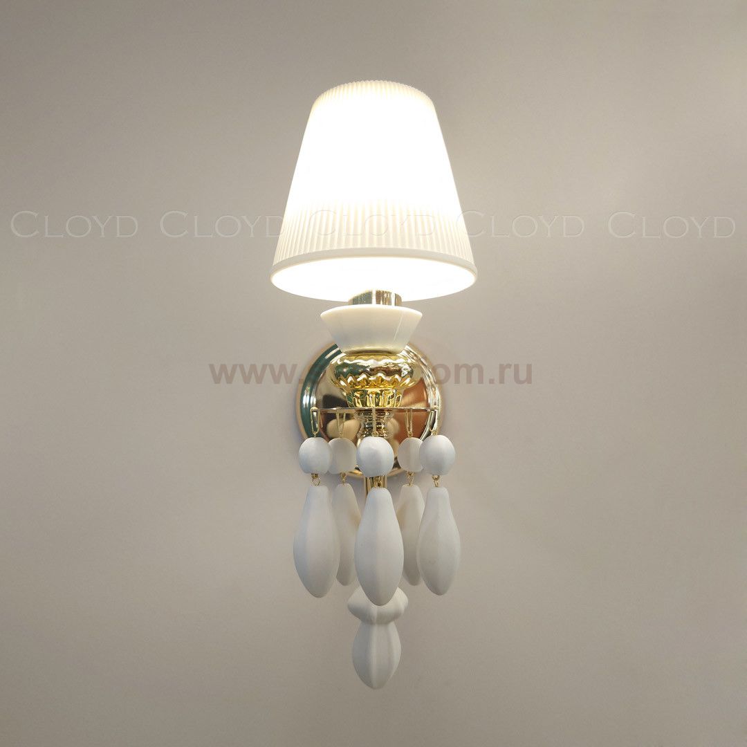 Бра Cloyd LOTTIE-B W1 / бел.- золотая керамика (арт.20336)