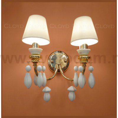 Бра Cloyd LOTTIE-B W2 / бел.- золотая керамика (арт.20337)