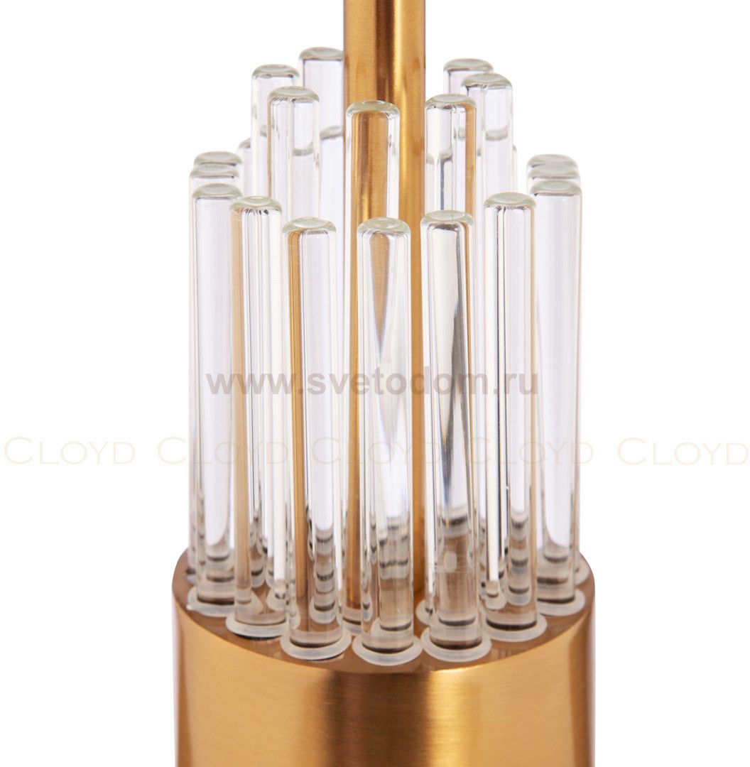 Настольная лампа Cloyd MERROW-B T1 / белый абажур - латунь (арт.30079)