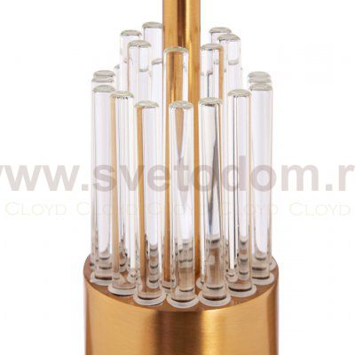 Настольная лампа Cloyd MERROW-B T1 / белый абажур - латунь (арт.30079)