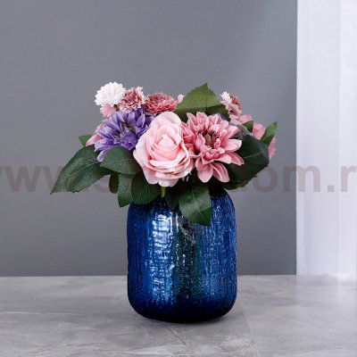 Ваза Cloyd KOWO Vase / выс. 17 см - синее стекло (арт.50019)