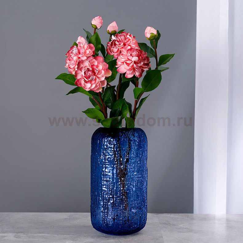 Ваза Cloyd KOWO Vase / выс. 27 см - синее стекло (арт.50020)