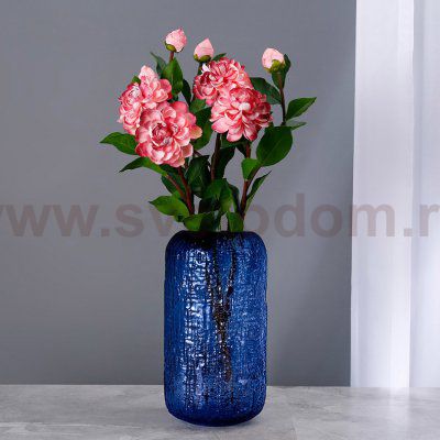 Ваза Cloyd KOWO Vase / выс. 27 см - синее стекло (арт.50020)