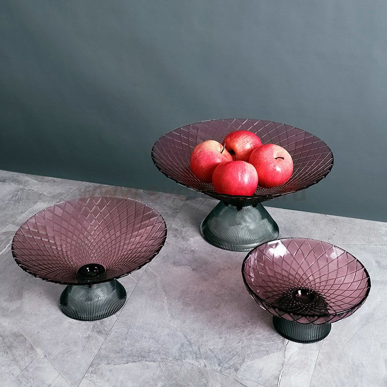 Ваза Cloyd MESO Vase / D35 см - фиолет. стекло (арт.50027)