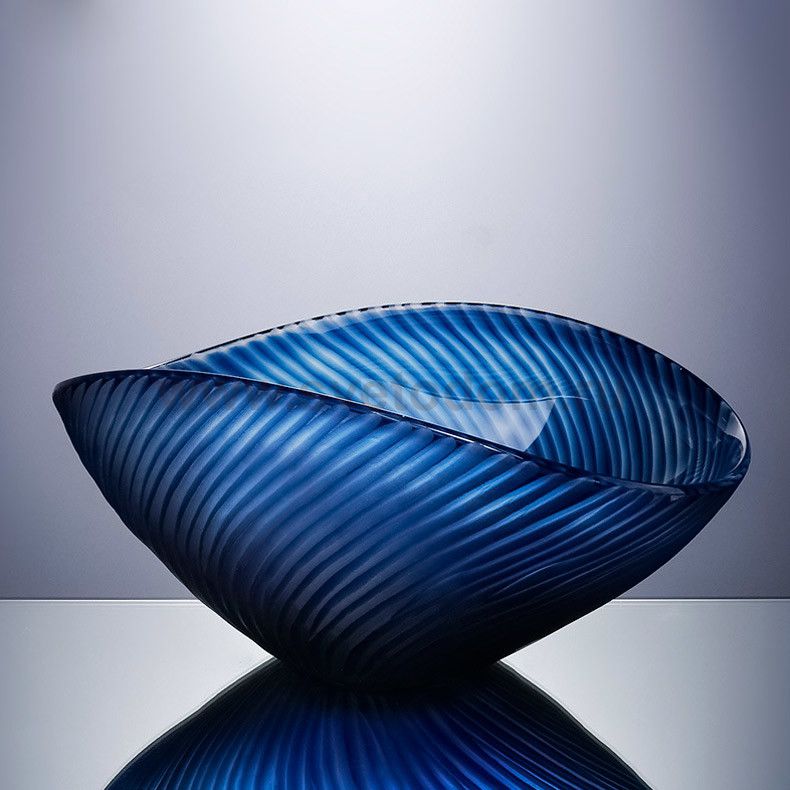 Ваза Cloyd MUSSEL Vase / выс. 12 см - синее стекло (арт.50034)