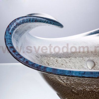 Ваза Cloyd BOYOMA Vase / шир. 42 см - сер. стекло (арт.50036)