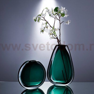 Ваза Cloyd MAZZORBO Vase / выс. 37 см - зелен. стекло (арт.50042)