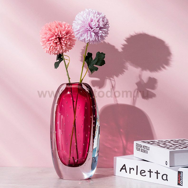 Ваза Cloyd ZANNY Vase / выс. 26 см - красн. стекло (арт.50047)