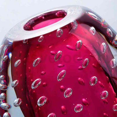 Ваза Cloyd ZANNY Vase / выс. 17 см - красн. стекло (арт.50048)