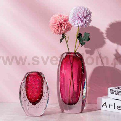 Ваза Cloyd ZANNY Vase / выс. 17 см - красн. стекло (арт.50048)