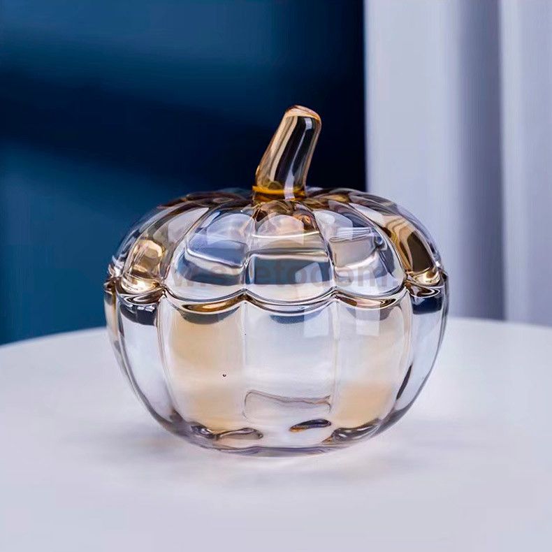 Шкатулка Cloyd POME Box / выс. 17 см - янтар. стекло (арт.50052)