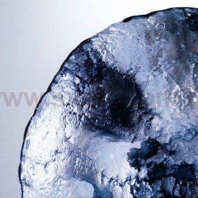 Тарелка Cloyd MATENO Dish / D30 см - синее стекло (арт.50053)