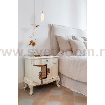 Элемент декоративный Cloyd ARGANA Drop / фарфор - золото (арт.50060)