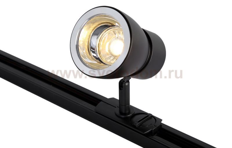 Светильник трековый однофазный Crystal Lux CLT 0.31 009 BL-CH (1409/023)