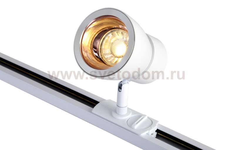 Светильник трековый однофазный Crystal Lux CLT 0.31 009 WH-GO (1409/026)