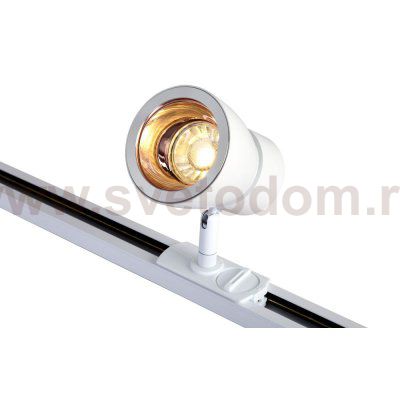 Светильник трековый однофазный Crystal Lux CLT 0.31 009 WH-GO (1409/026)