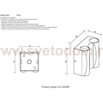 Crystal lux CLT 022W3 BL 4000K