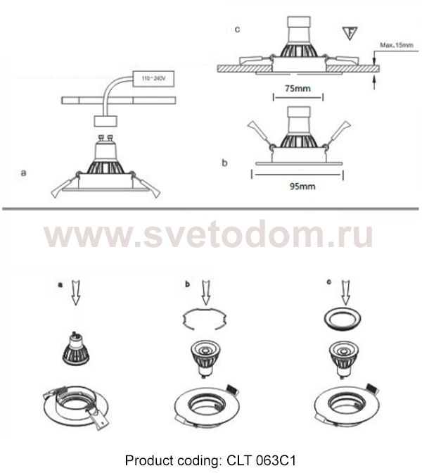 Crystal lux CLT 063C1 BL