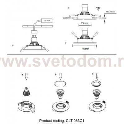 Crystal lux CLT 063C1 BL