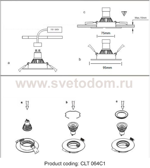 Crystal lux CLT 064C1 WH