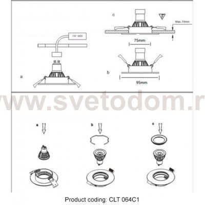 Crystal lux CLT 064C1 WH