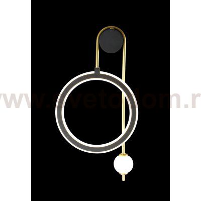 Светильник Crystal Lux CORIDA AP LED BLACK/GOLD