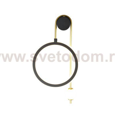 Светильник Crystal Lux CORIDA AP LED BLACK/GOLD