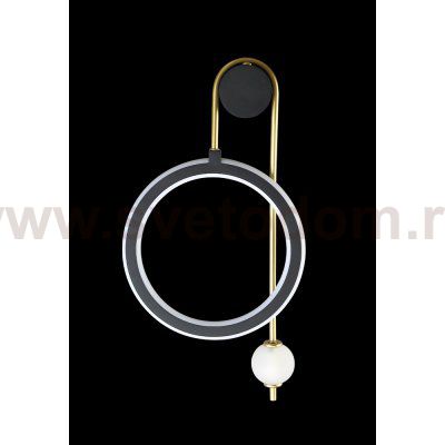 Светильник Crystal Lux CORIDA AP LED BLACK/GOLD