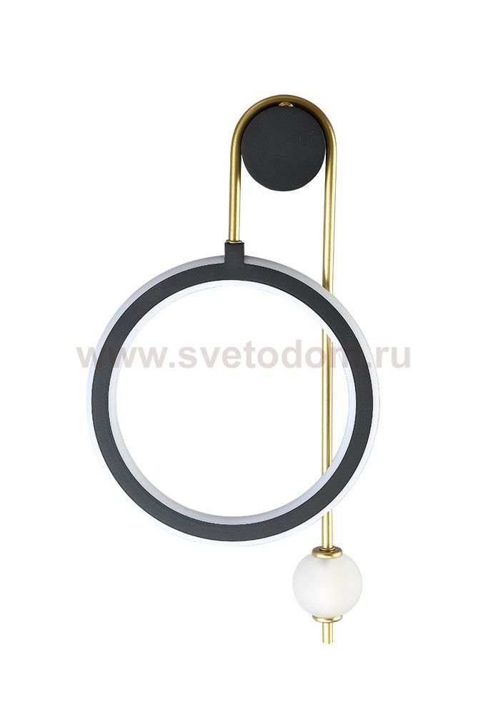 Светильник Crystal Lux CORIDA AP LED BLACK/GOLD
