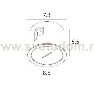 Потолочная чаша встраиваемая с коннектором Arte Lamp D252506 DECORATO
