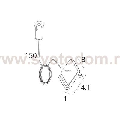 Подвесной трос скрышкой Arte Lamp D253106 DECORATO