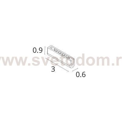 Заглушка края токопроводящего ремня Arte Lamp D253406 DECORATO