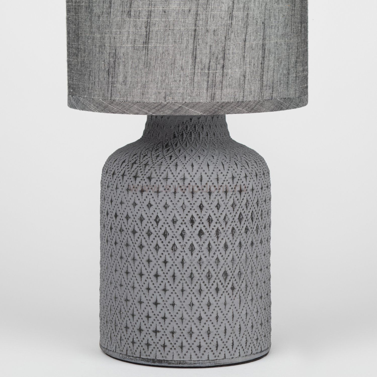 Настольная лампа Rivoli Sabrina D7043-502 1 * Е14 40 Вт керамика черная с абажуром