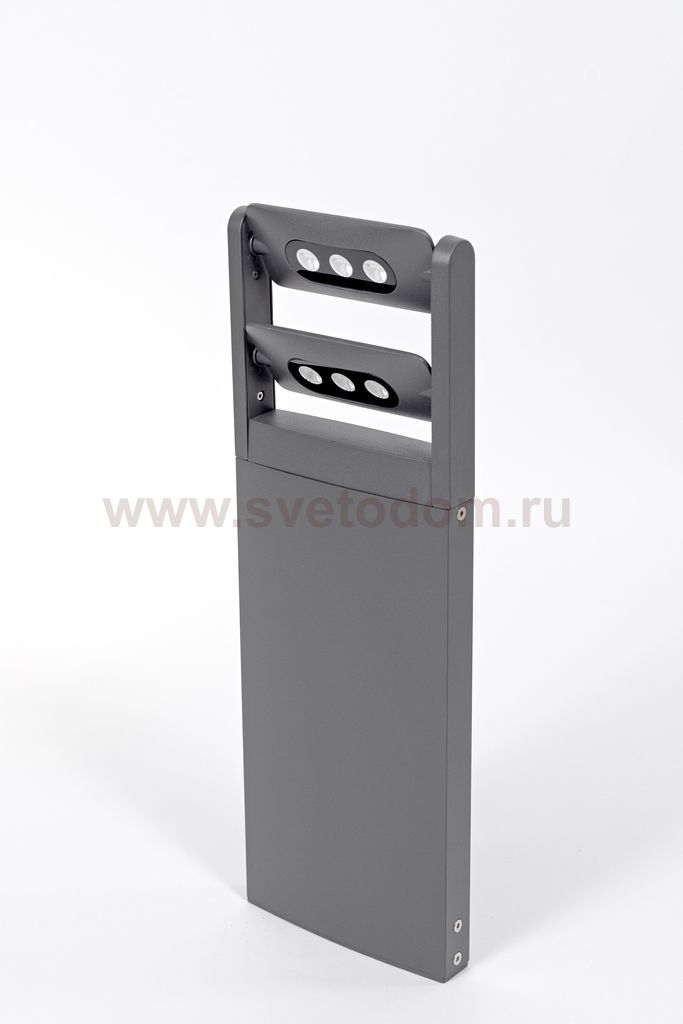 Светильник столб уличный 2 поворотных модуля Oasis Light W6146S-2-616 Gr