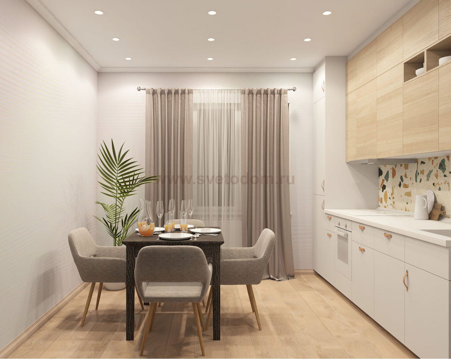 Светильник встраиваемый GU10 Denkirs DK2026-WH