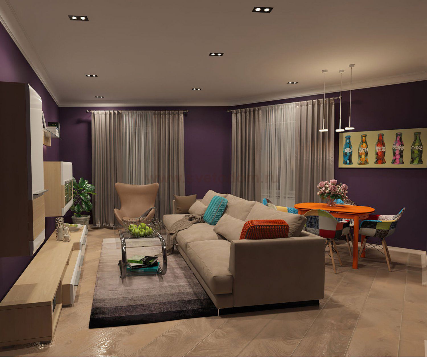 Светильник двойной встраиваемый черный 93*173мм GU5.3 Denkirs DK3022-BK