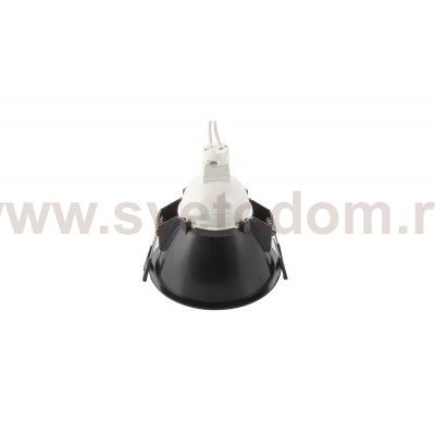 Светильник встраиваемый GU5.3 черный с золотом Denkirs DK3026-BG