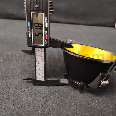 Светильник встраиваемый GU5.3 черный с золотом Denkirs DK3026-BG