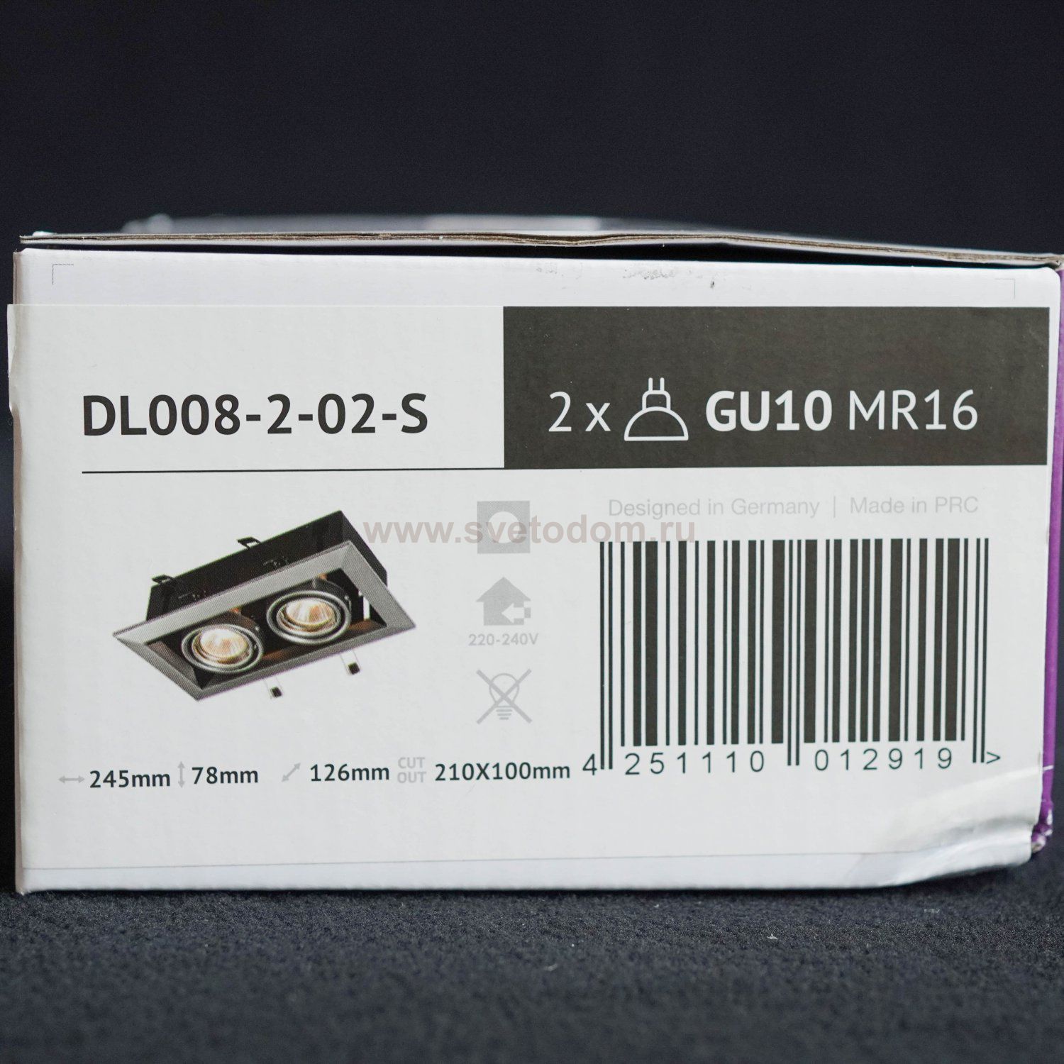 Встроенный светильник Maytoni DL008-2-02-S Metal