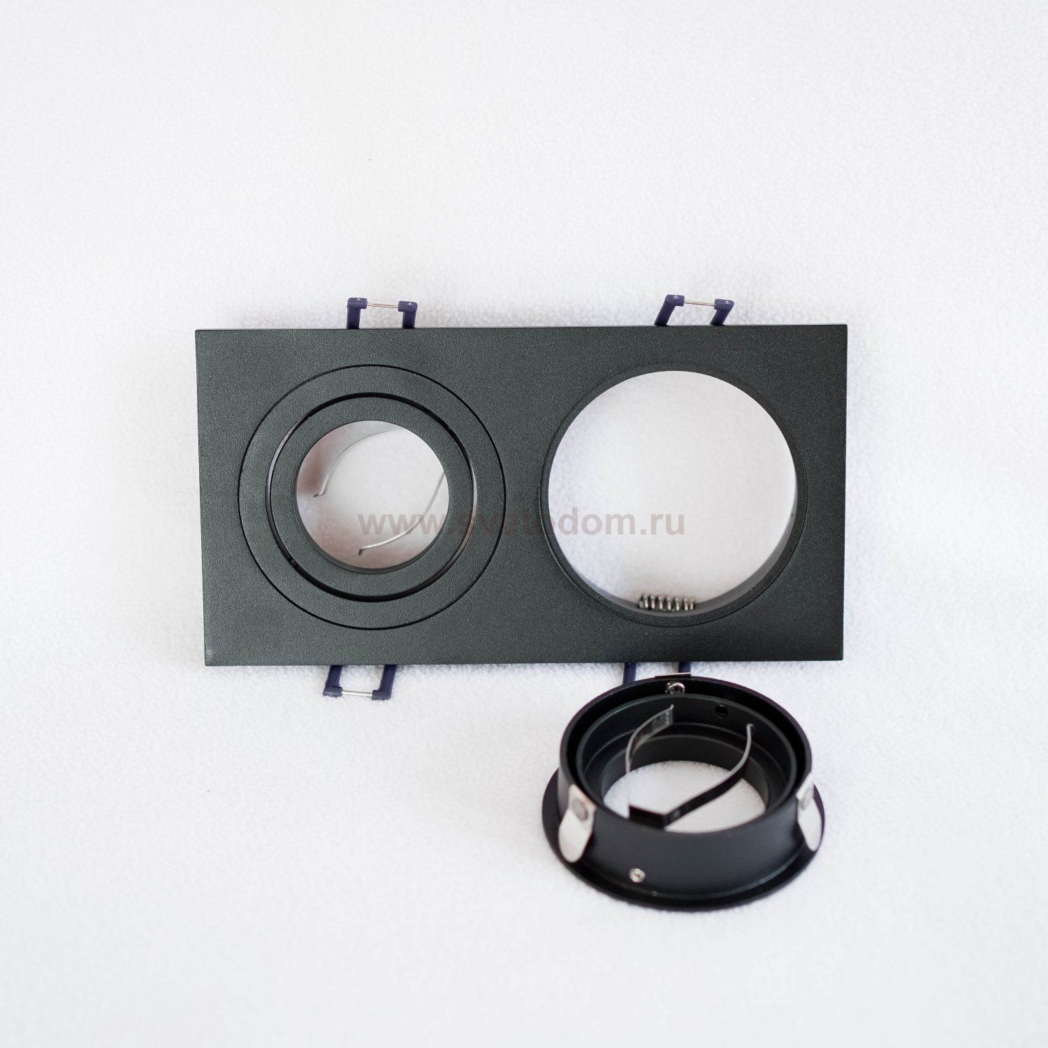 Светильник встраиваемый Maytoni DL024-2-02B черный