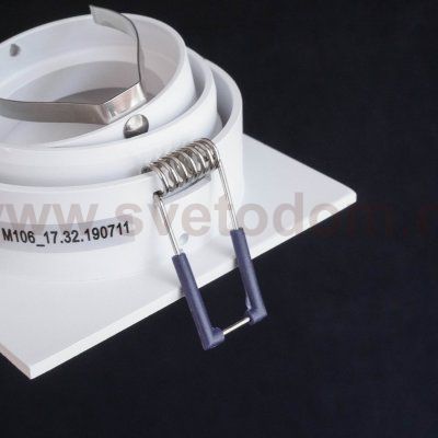 Светильник встраиваемый черный Maytoni DL026-2-01B