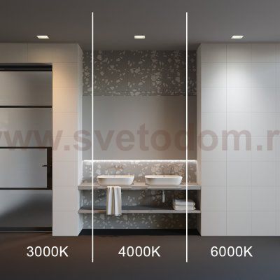 Встраиваемый светильник Maytoni DL056-18W3-4-6K-W Okno