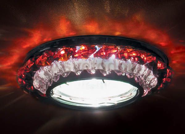 Светильник встраиваемый Donolux DL062.02.1/6crystal/red