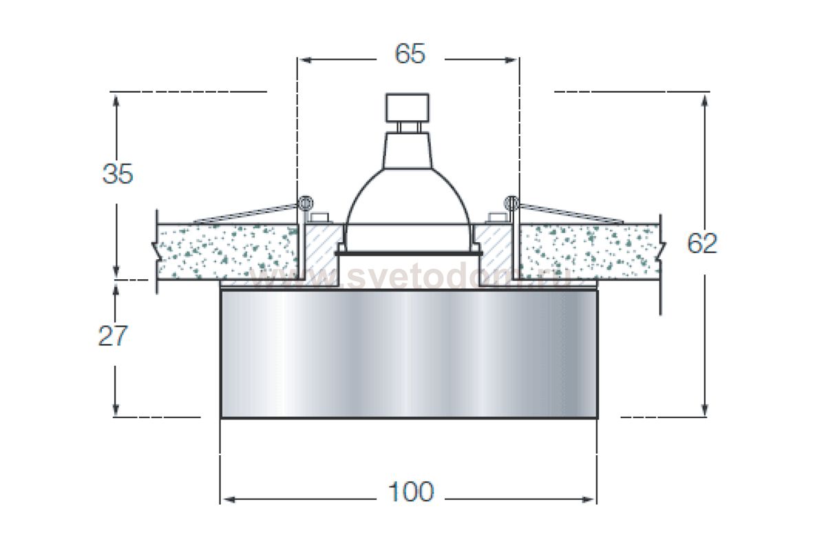 Светильник Donolux DL136CH/Shampagnegold