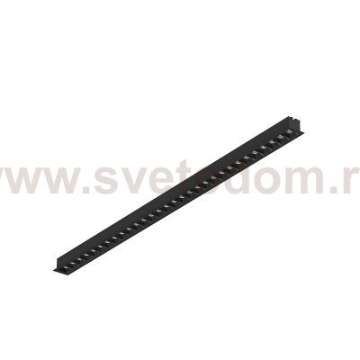 Donolux Led св-к встраиваемый, 30W, 810,9х48мм, H36мм, 2440Lm, 34°, 3000К, IP20, корпус черный, черные модули, блок питания AC/DC 24V в комплекте