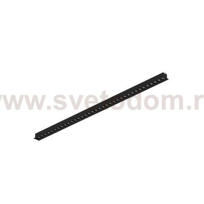 Donolux Led св-к встраиваемый, 36W, 971,2х48мм, H36мм, 2775Lm, 48°, 3000К, IP20, корпус черный, черные модули, блок питания AC/DC 24V в комплекте